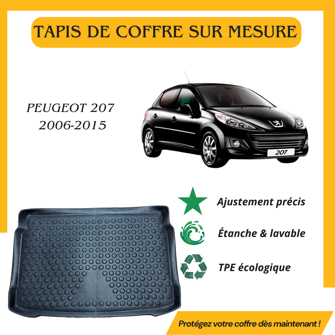 Tapis de coffre 4D PEUGEOT 207 2006-2015