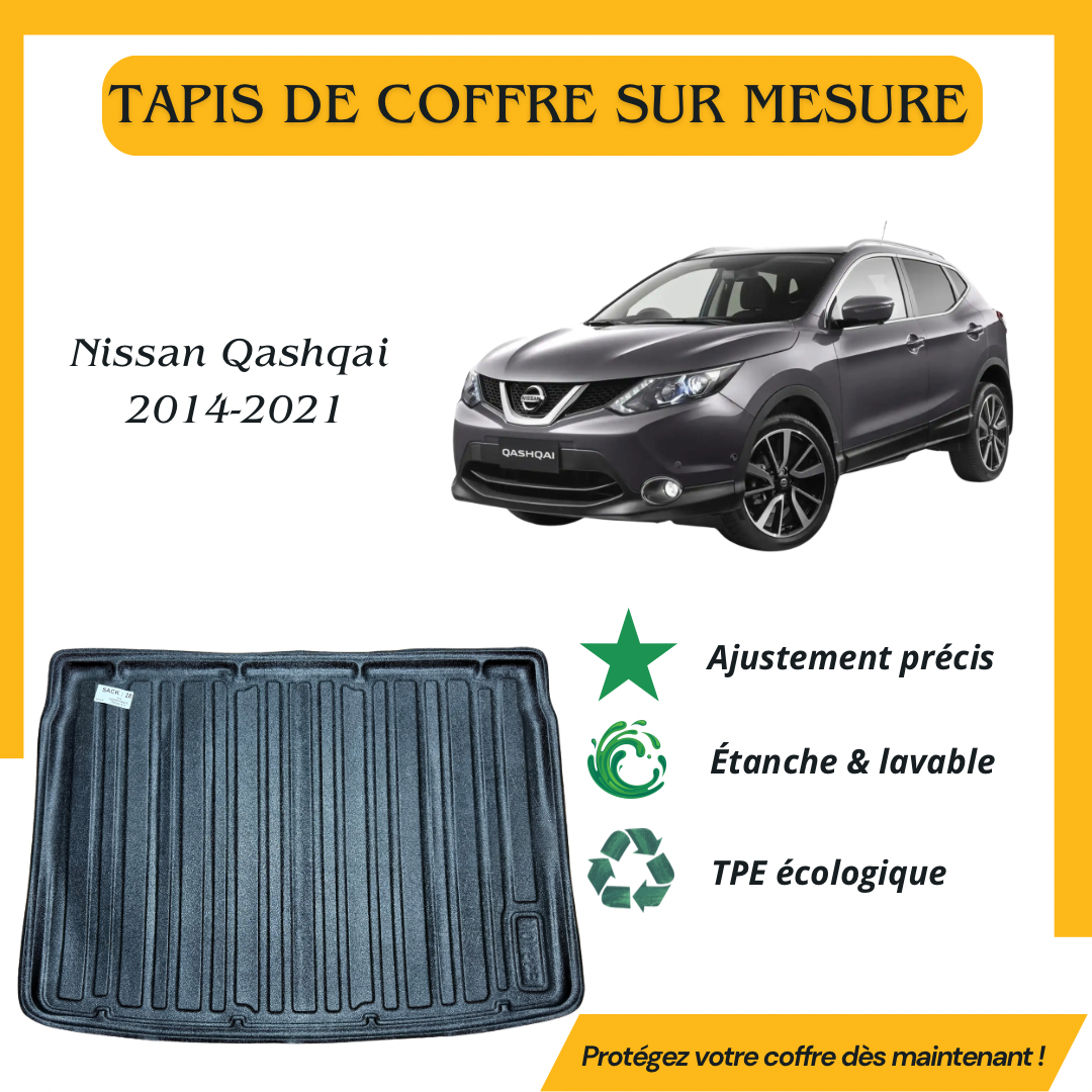Tapis de coffre 4D Nissan Qashqai 2014-2021