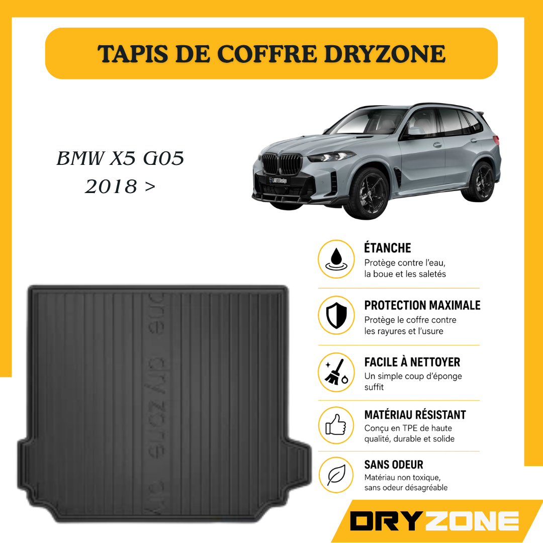 Tapis de Coffre Dryzone sur Mesure – BMW X5 G05 18 >
