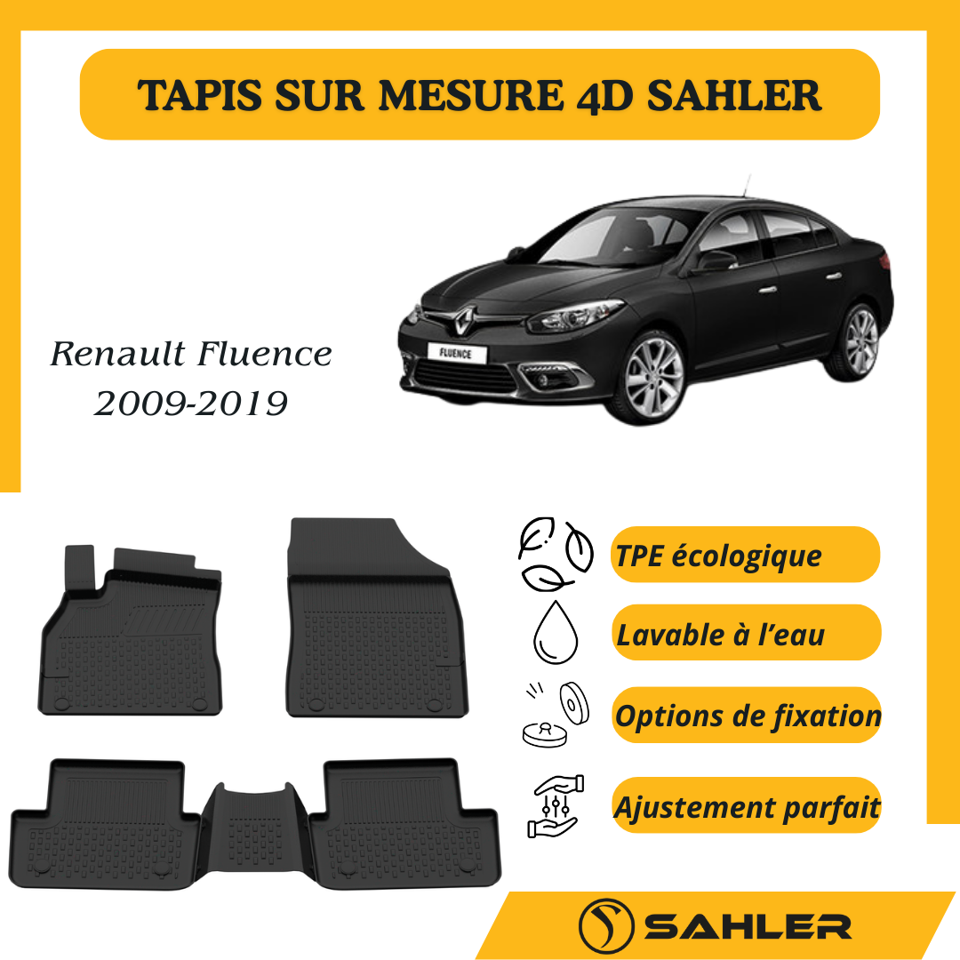 TAPIS Sur Mesure 4D Renault Fluence 2009-2019