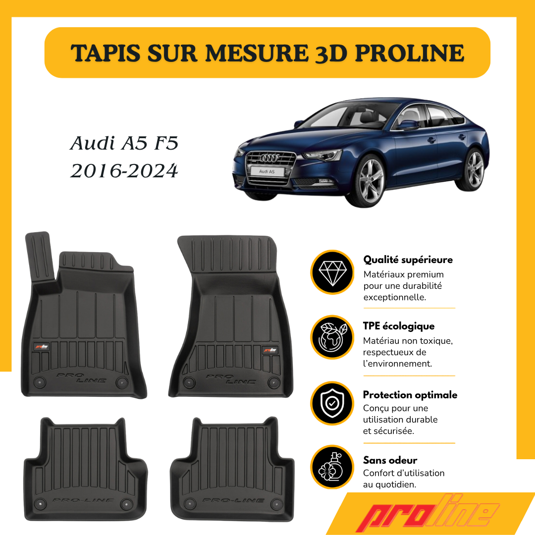 Tapis de sol PROLINE Audi A5 F5 2016-2024