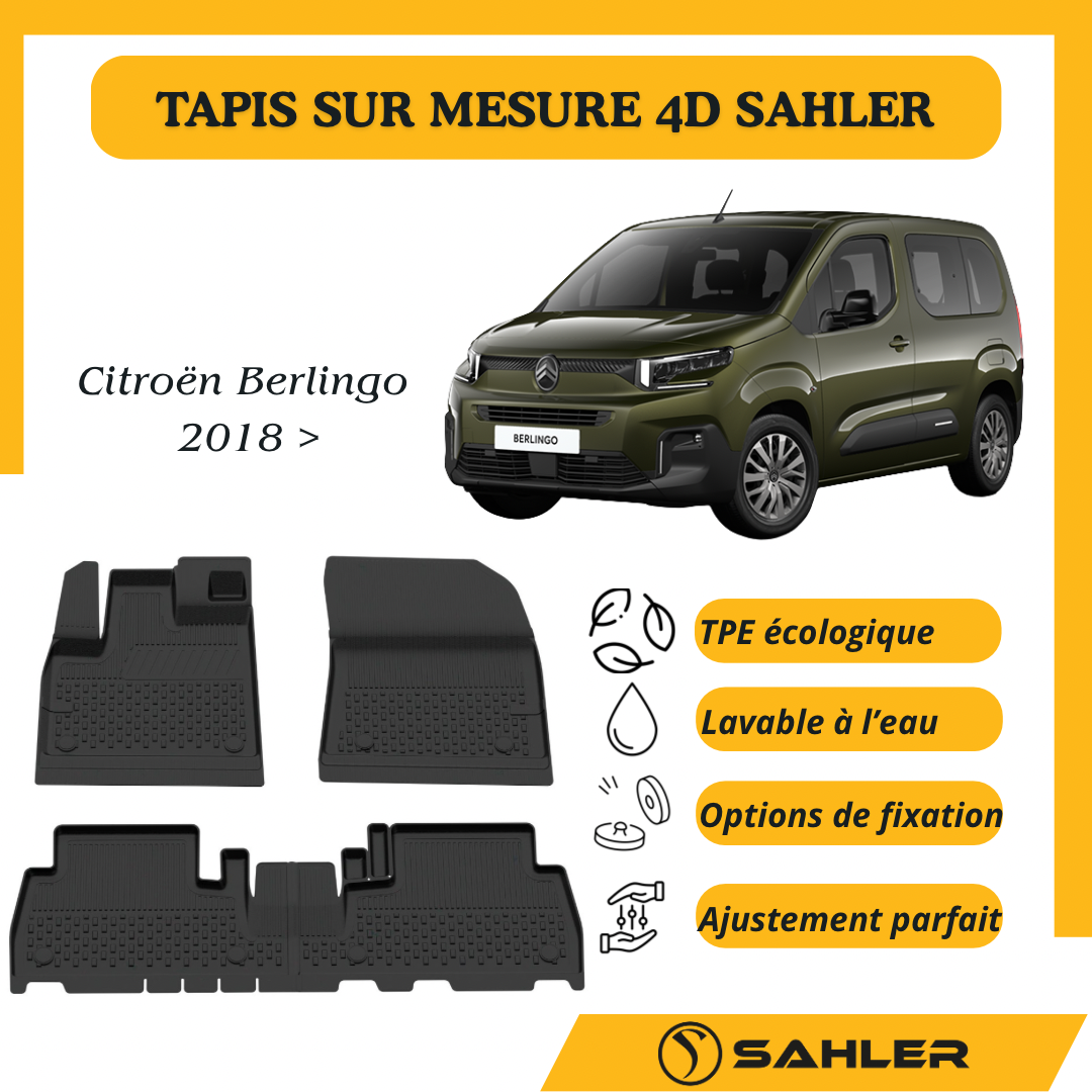TAPIS Sur Mesure 4D Citroën Berlingo 2018 >