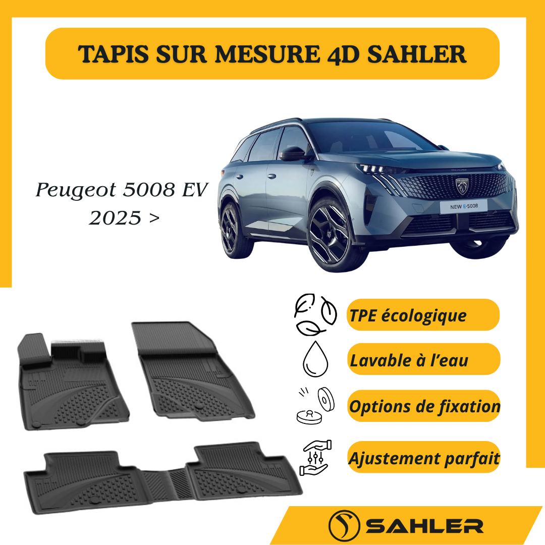 Tapis Sur Mesure 4D Peugeot 5008 EV 2025 >