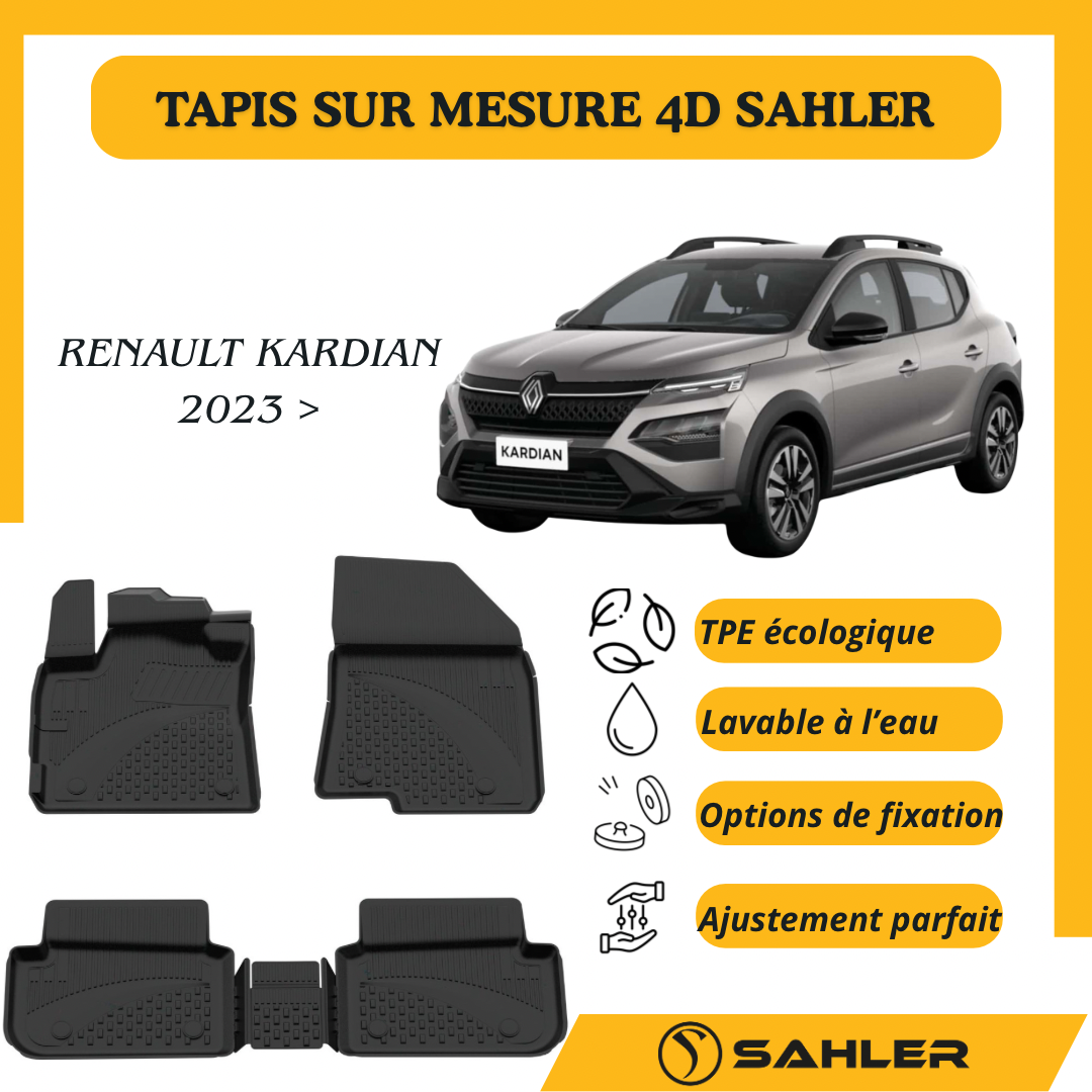 Tapis Sur Mesure 4D Renault Kardian 2023 >
