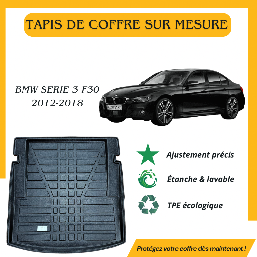 Tapis de coffre 4D BMW SERIE 3 F30 2012-2018