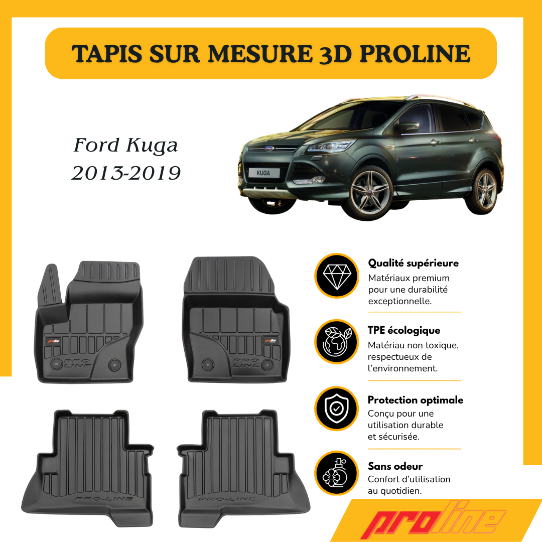 Tapis de sol PROLINE Ford Kuga II 2013-2019