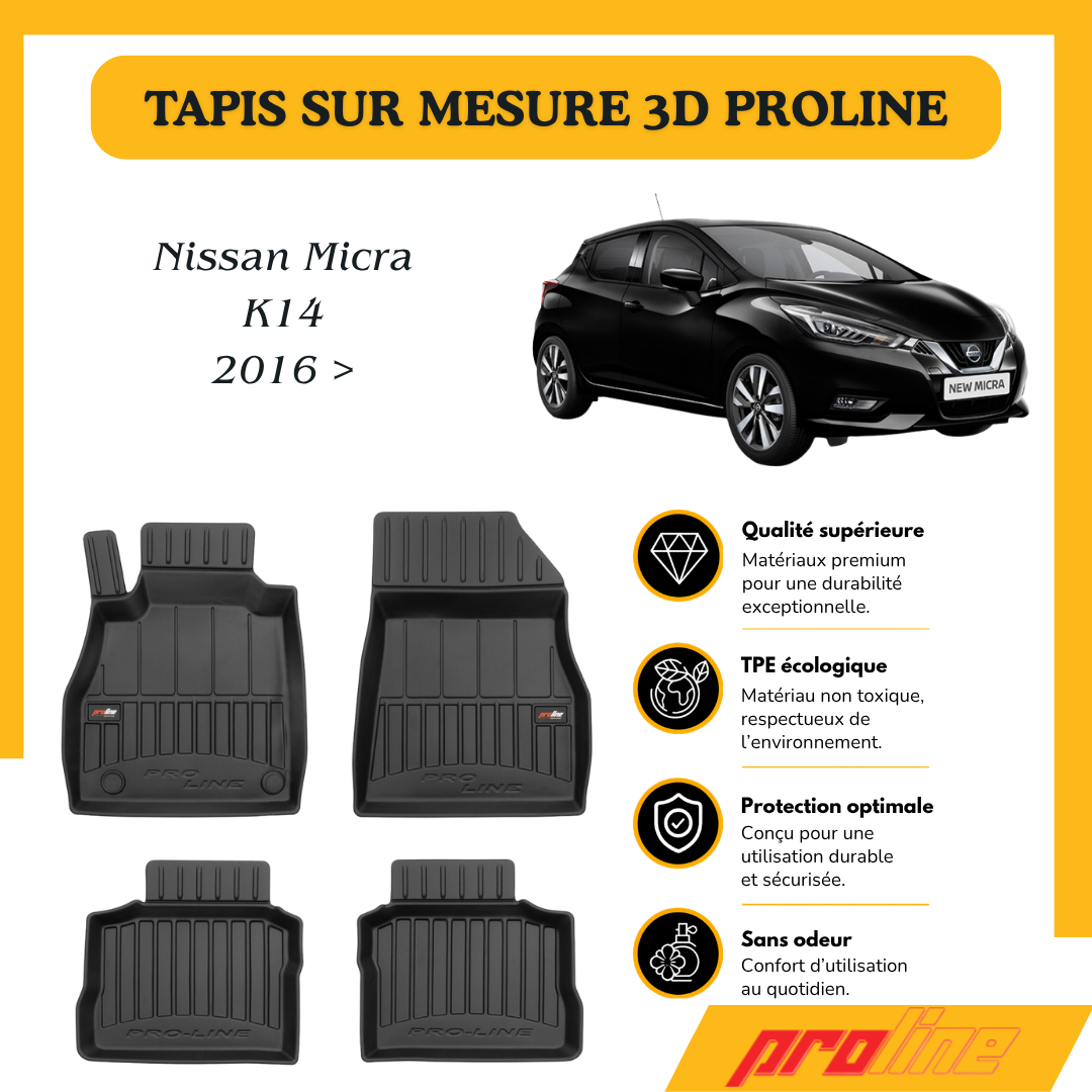 Tapis de sol Proline Nissan Micra V K14 2016 >