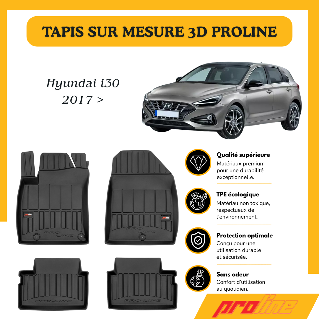Tapis de sol PROLINE Hyundai I30 III 2017 >