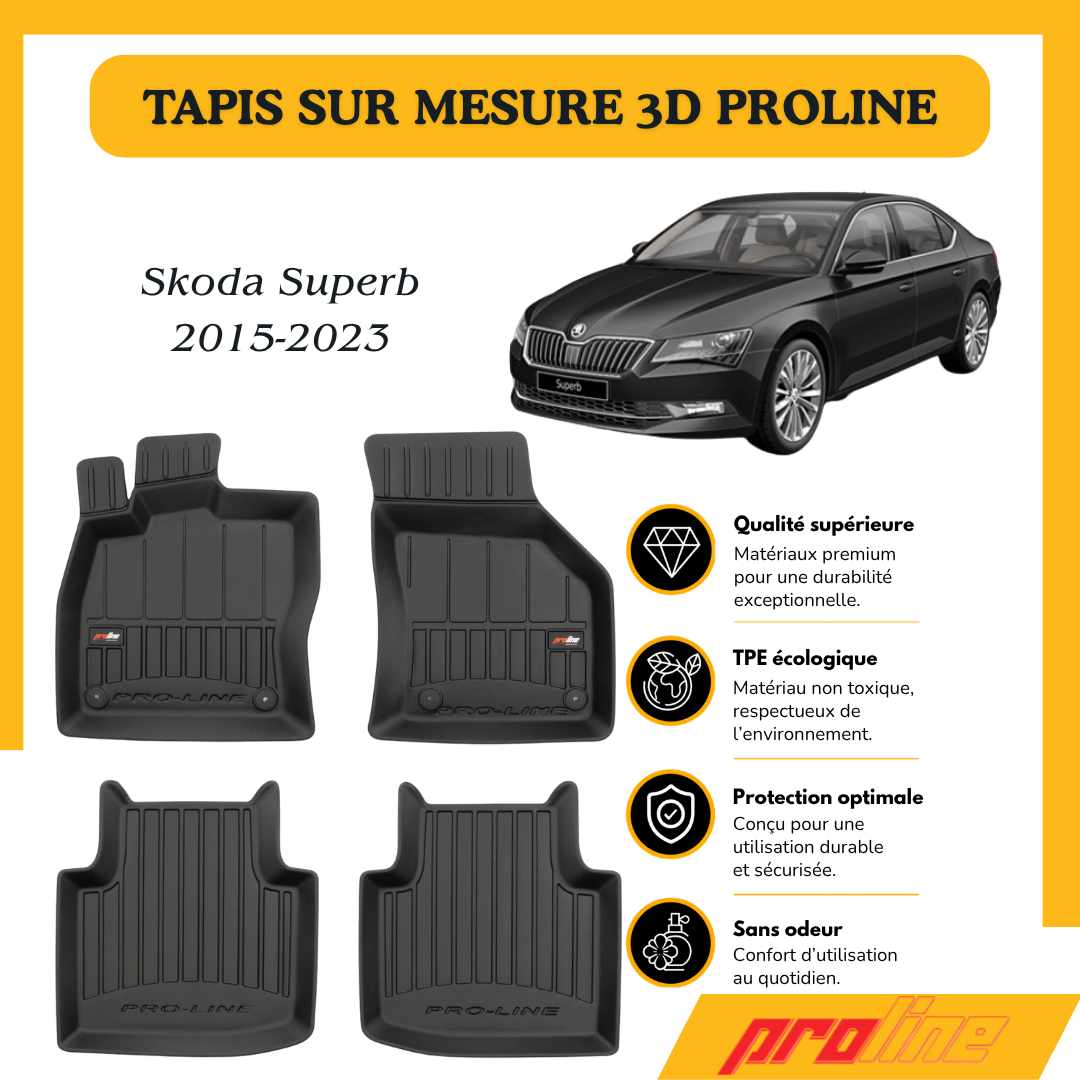Tapis de sol Proline Skoda Superb III 2015-2023