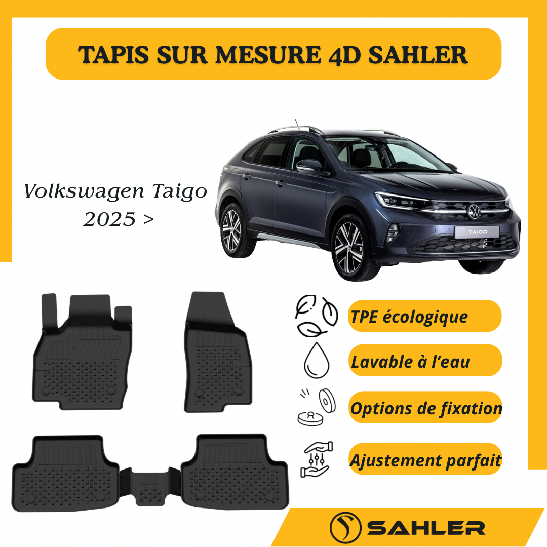 TAPIS Sur Mesure 4D Volkswagen Taigo 2025 >