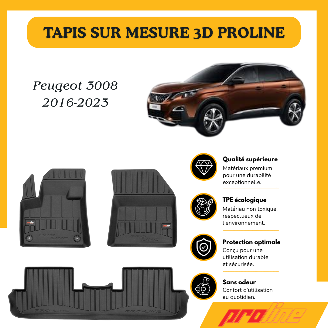 Tapis de sol Proline Peugeot 3008 II 2016-2023