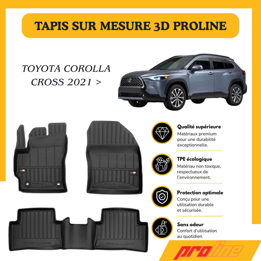 Tapis de sol PROLINE Toyota Corolla Cross 2021 >