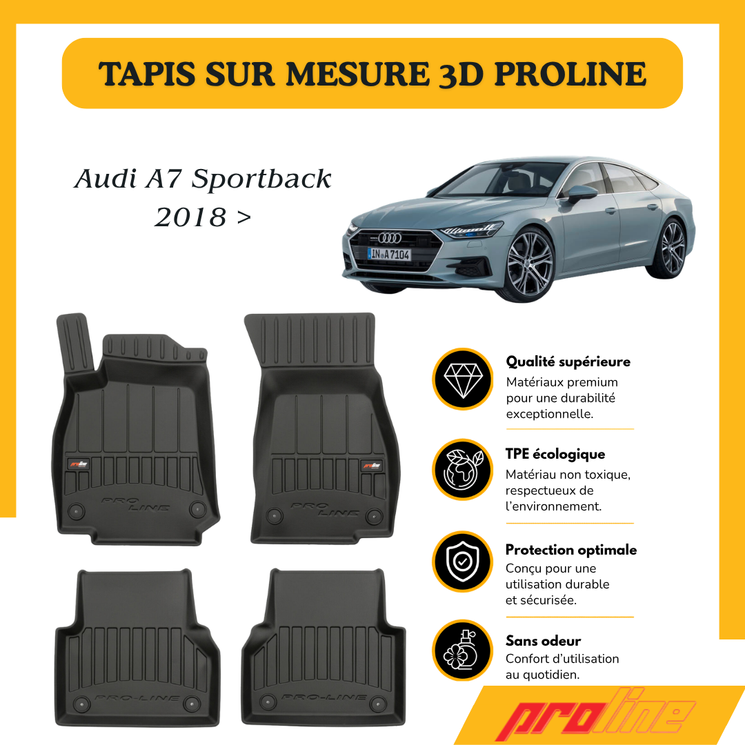 Tapis de sol PROLINE Audi A7 Sportback 2018 >
