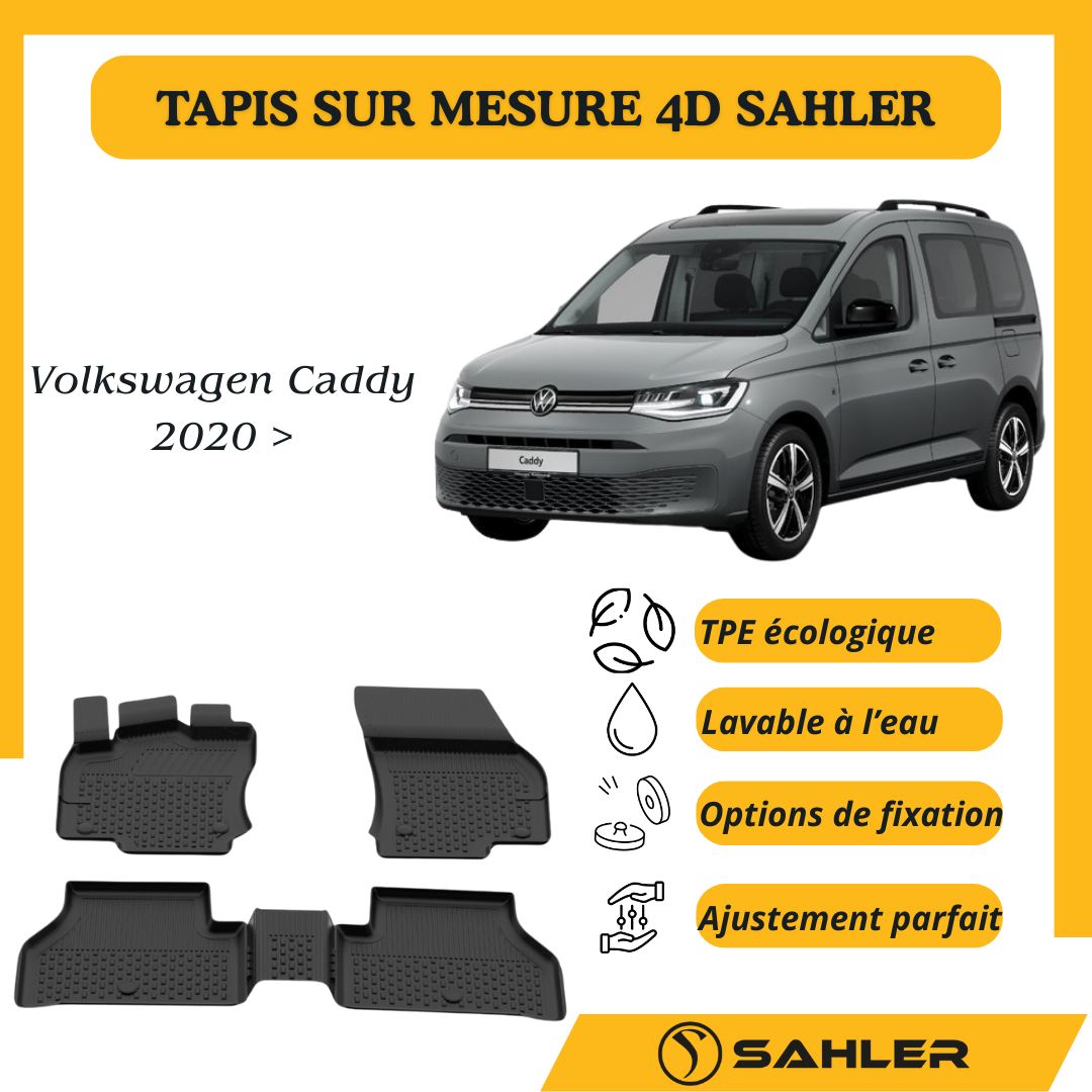 Tapis Sur Mesure 4D Volkswagen Caddy 2020 >