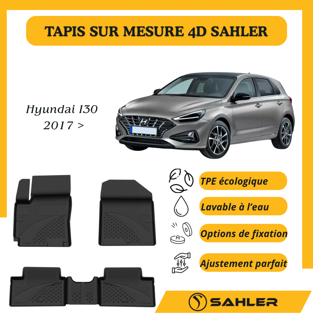 Tapis Sur Mesure 4D Hyundai I30 2017 >