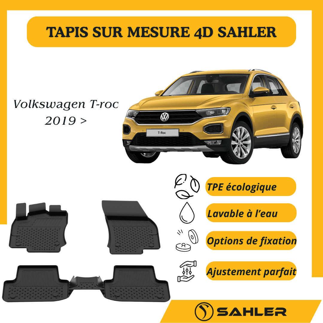 TAPIS Sur Mesure 4D Volkswagen T-roc 2019+