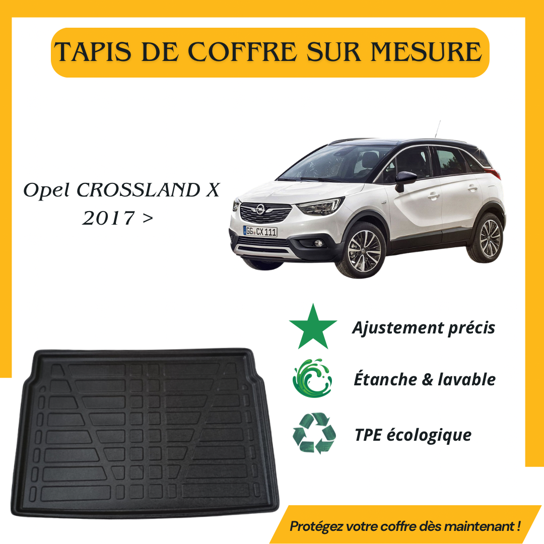 Tapis de coffre 4D Opel CROSSLAND X 2017 > Plancher De Chargement Supérieur