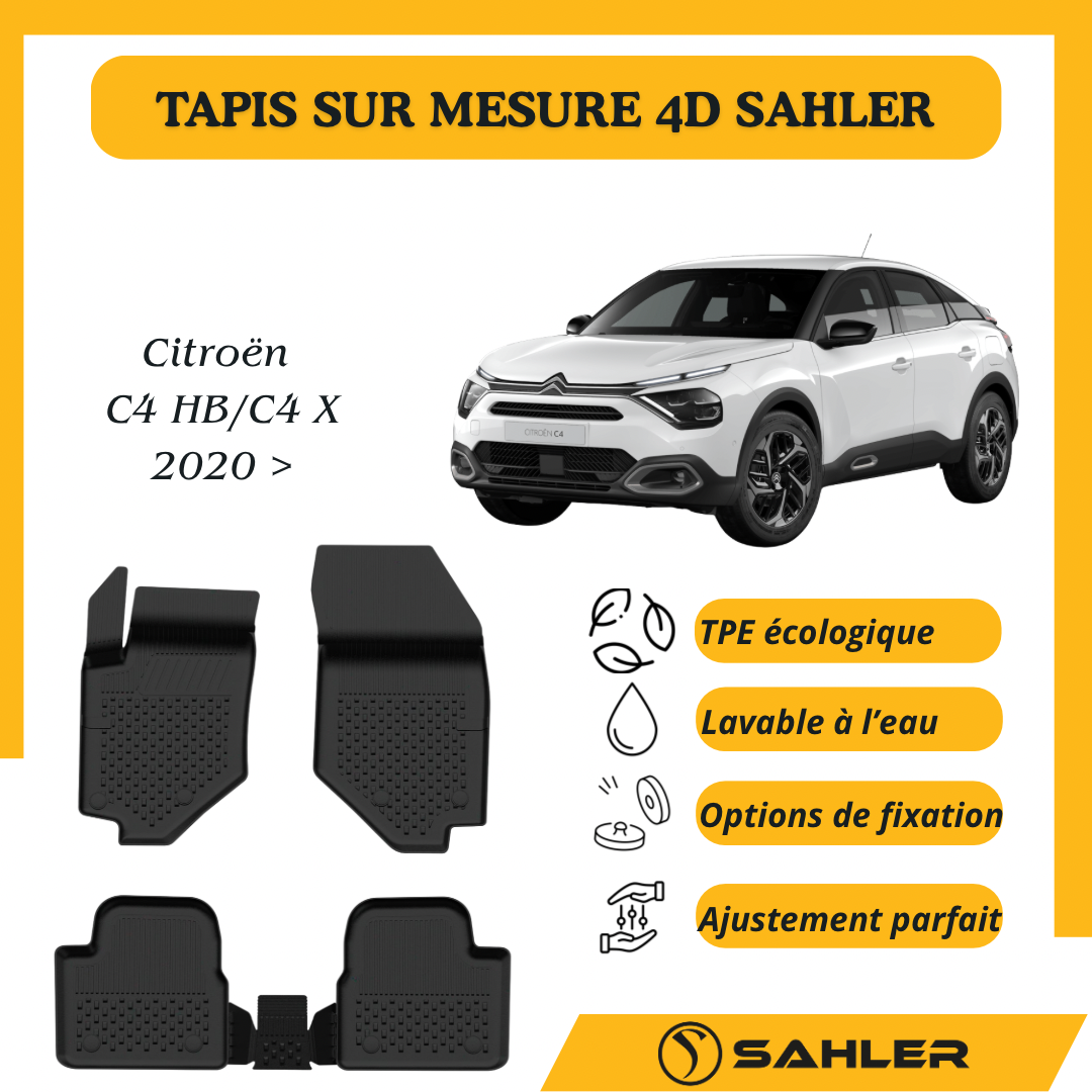 Tapis sur mesure 4D Citroën C4 HB/C4 X 2020 >