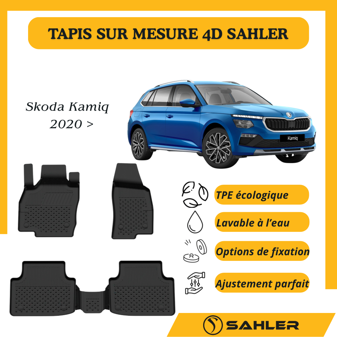 Tapis Sur Mesure 4D Skoda Kamiq 2020 >