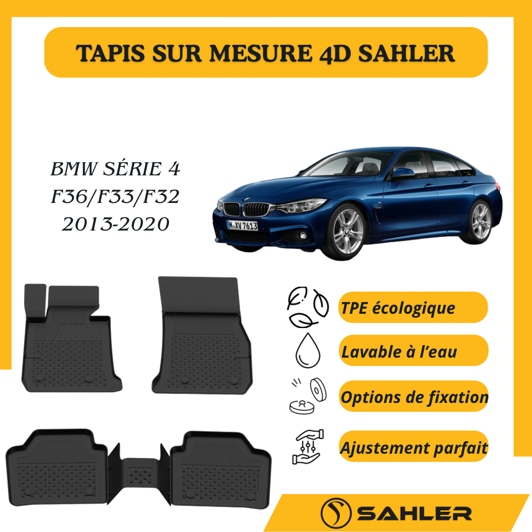 Tapis sur mesure 4D Bmw Serie 4 F36/F33/F32 2013-2020