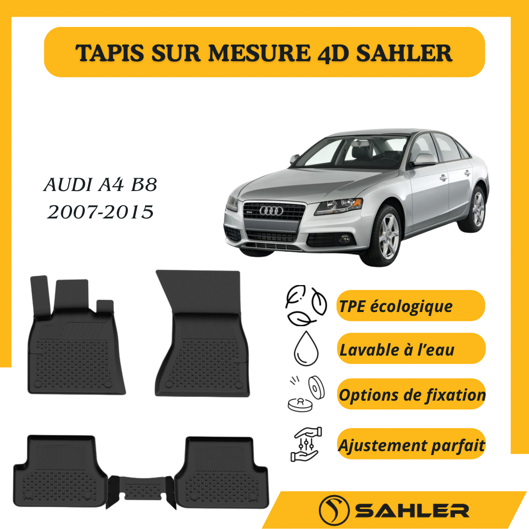 Tapis sur mesure 4D AUDI A4 2007-2015