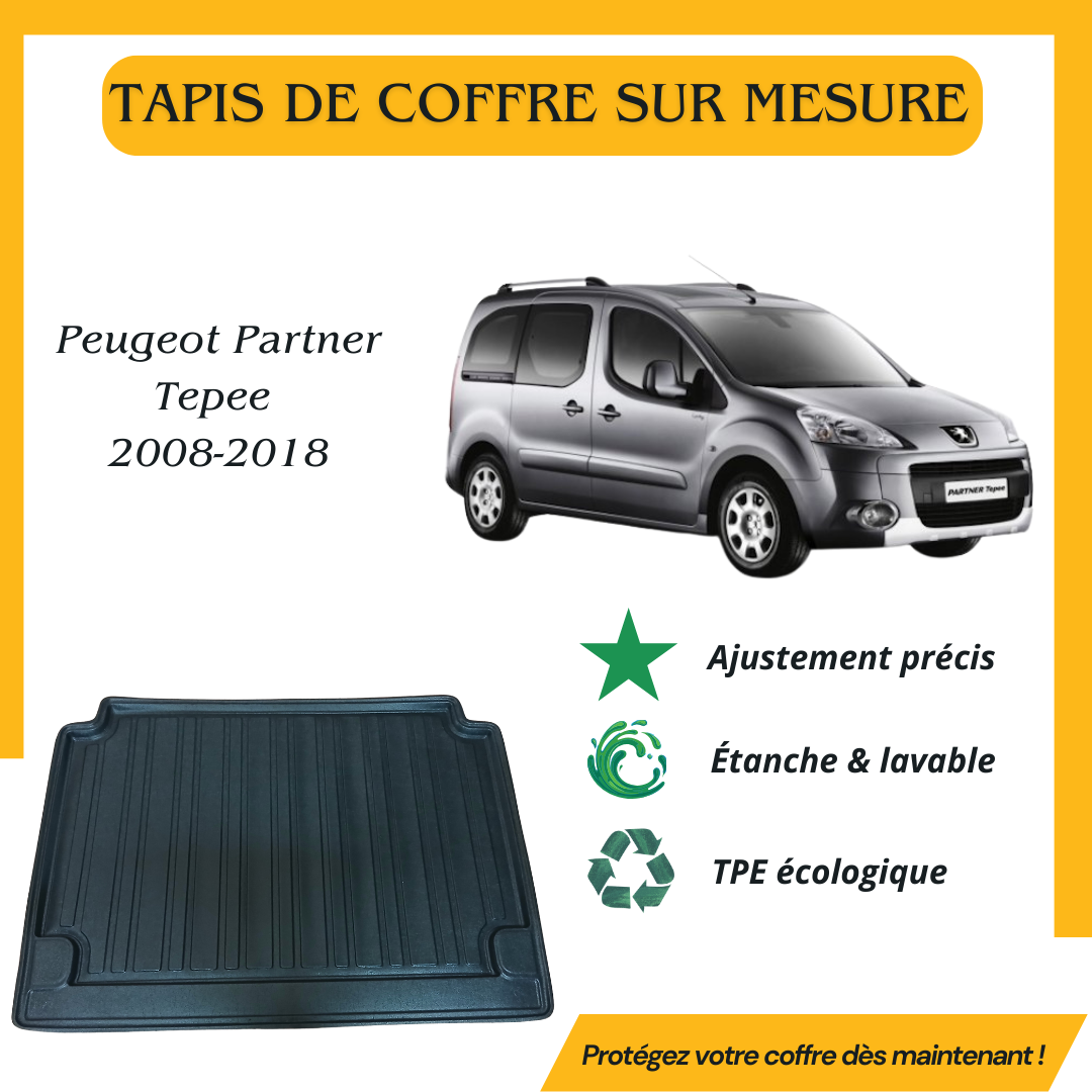 Tapis de coffre 4D Peugeot Partner Tepee 2008-2018