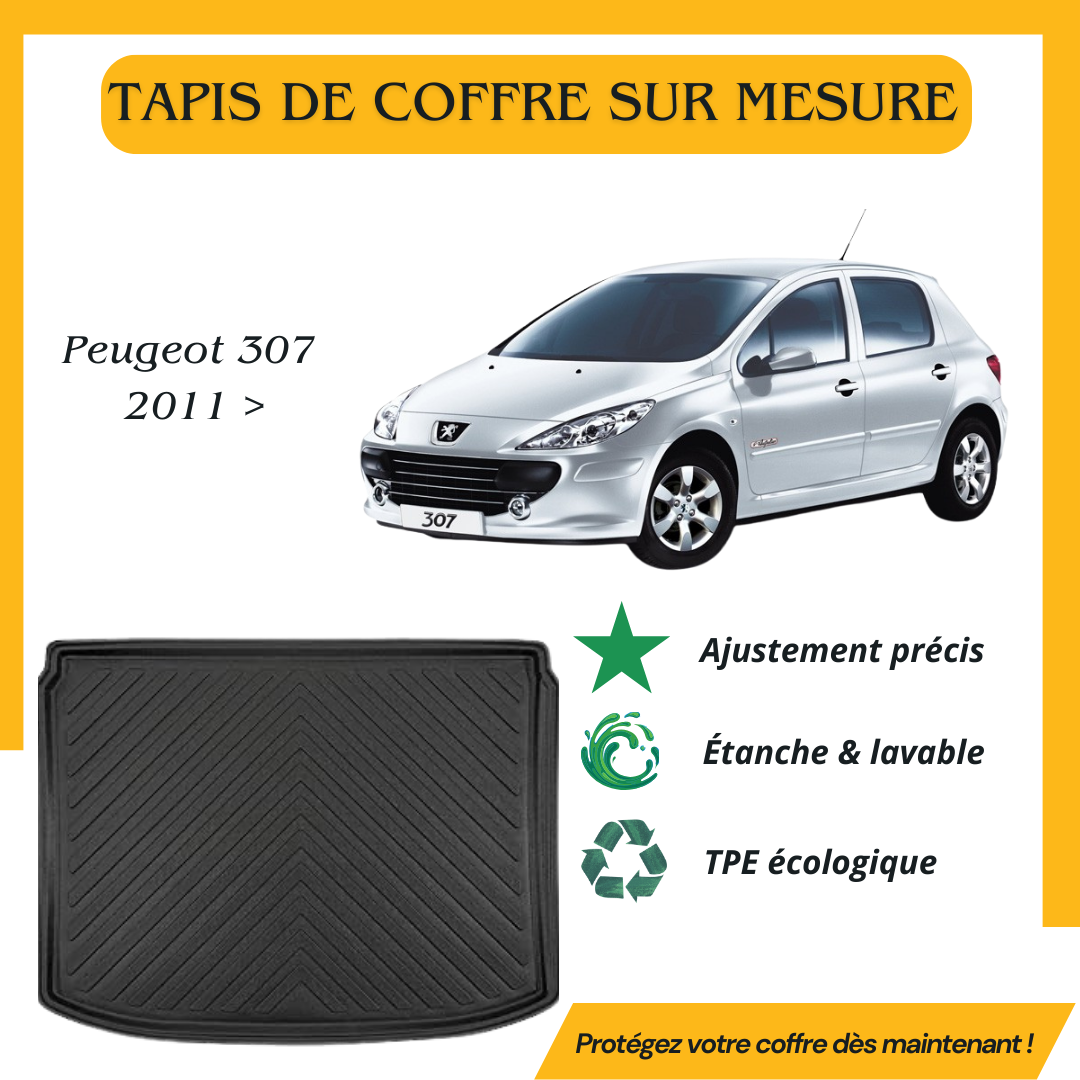 Tapis de coffre 4D Peugeot 307 2011>