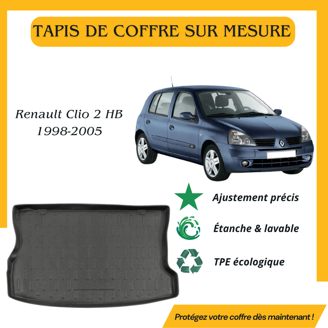 Tapis de coffre 4D Renault Clio 2 HB 1998-2005