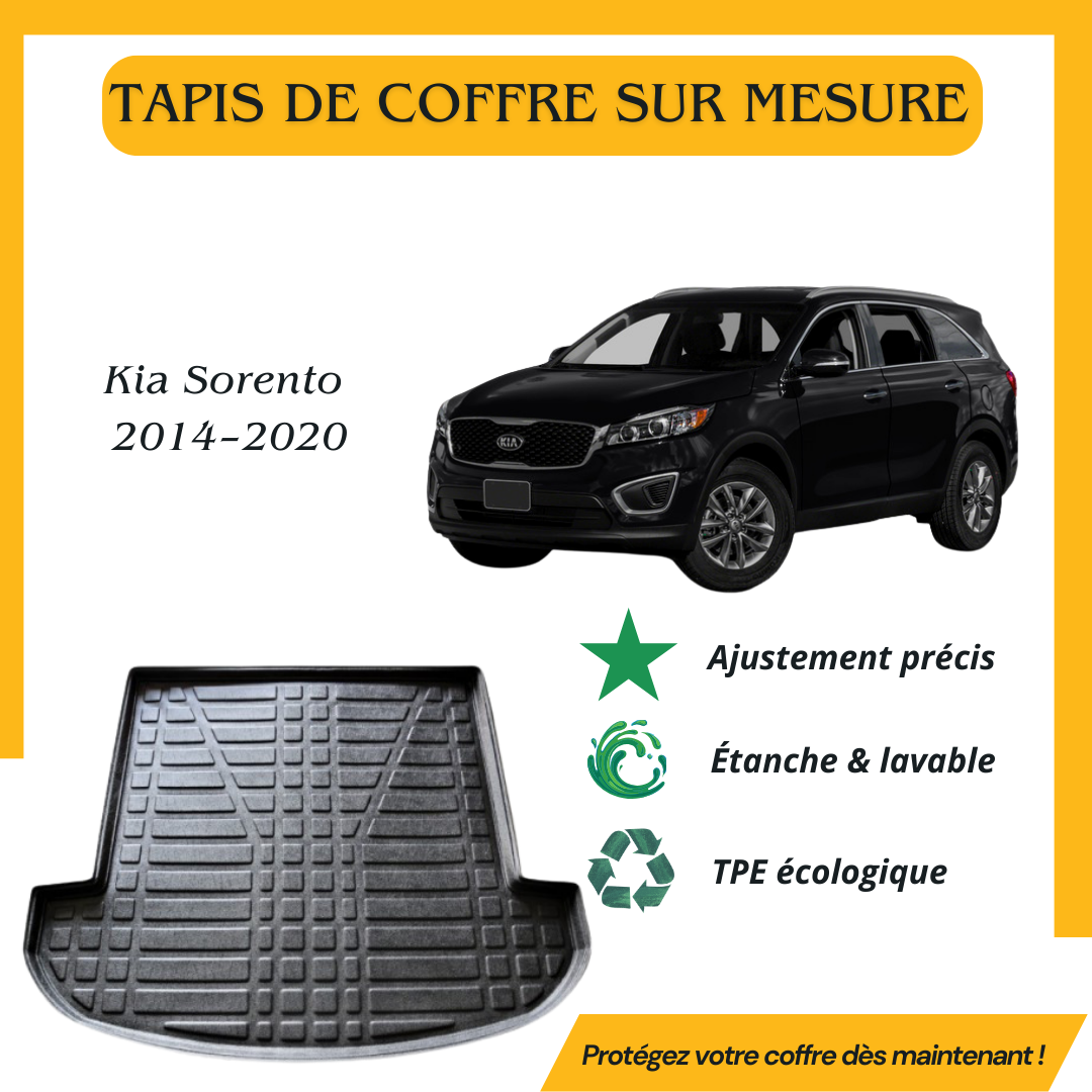 Tapis de coffre 4D Kia Sorento 2014-2020
