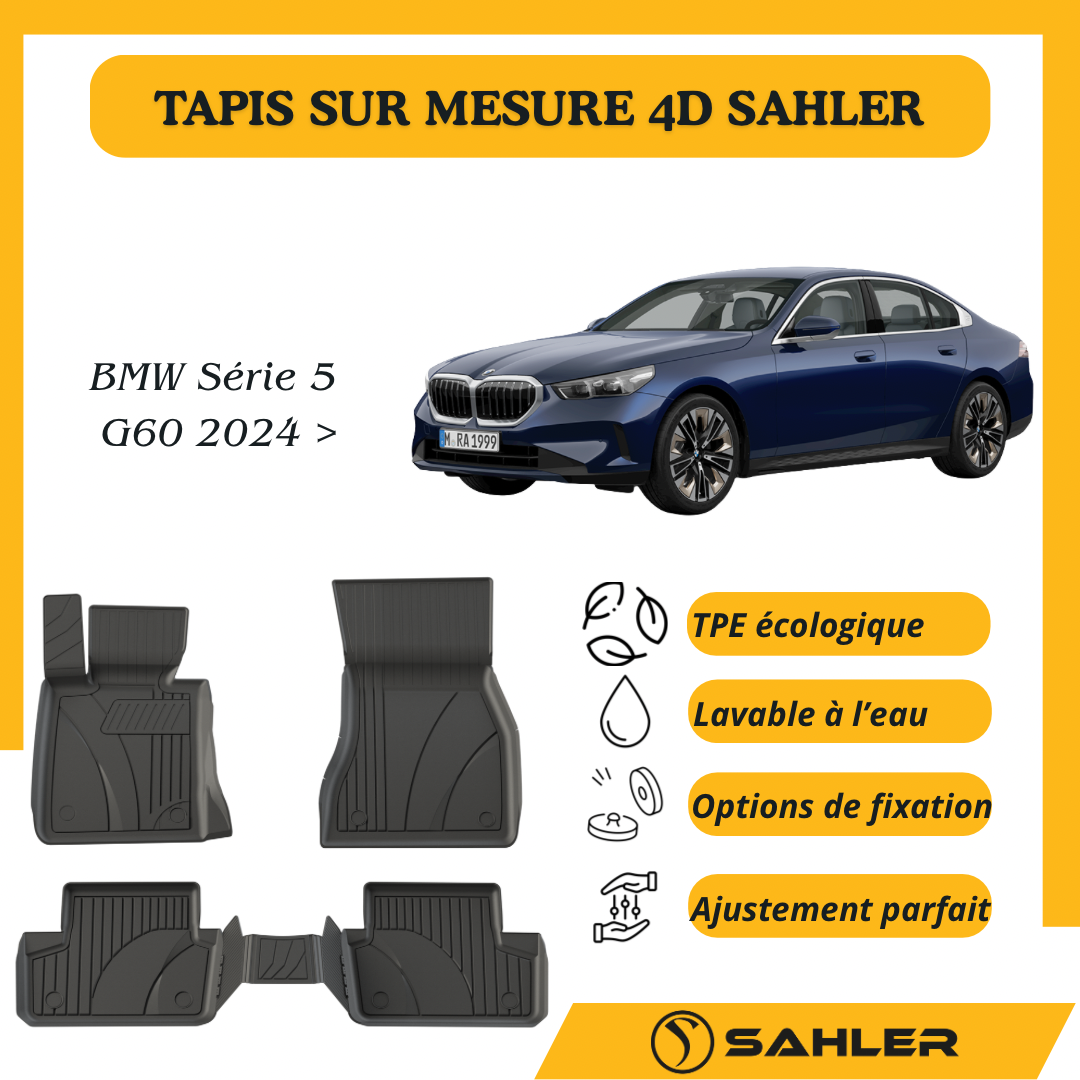 Tapis Sur Mesure 4D Premium BMW Série 5 G60 2024>