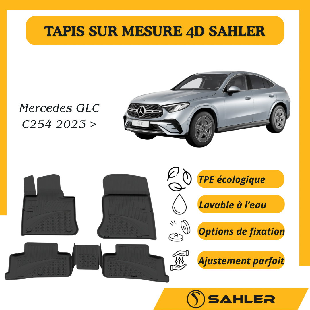 Tapis Sur Mesure 4D Mercedes GLC C254 2023 >