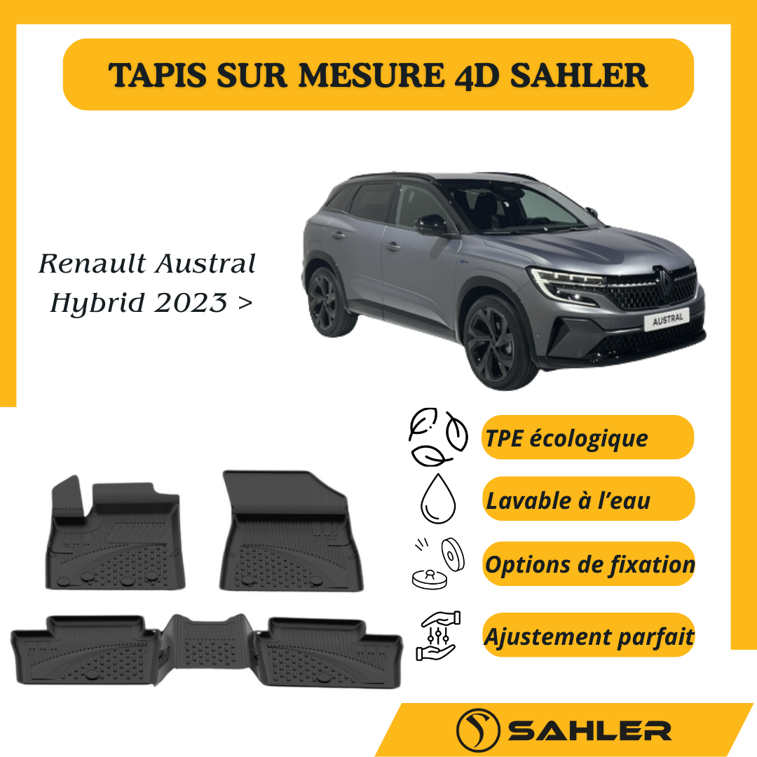 Tapis Sur Mesure 4D Renault Austral E-Tech Hybride 2023 >