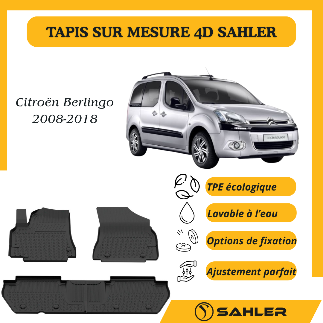 Tapis Sur Mesure 4D Citroën Berlingo 2008-2018