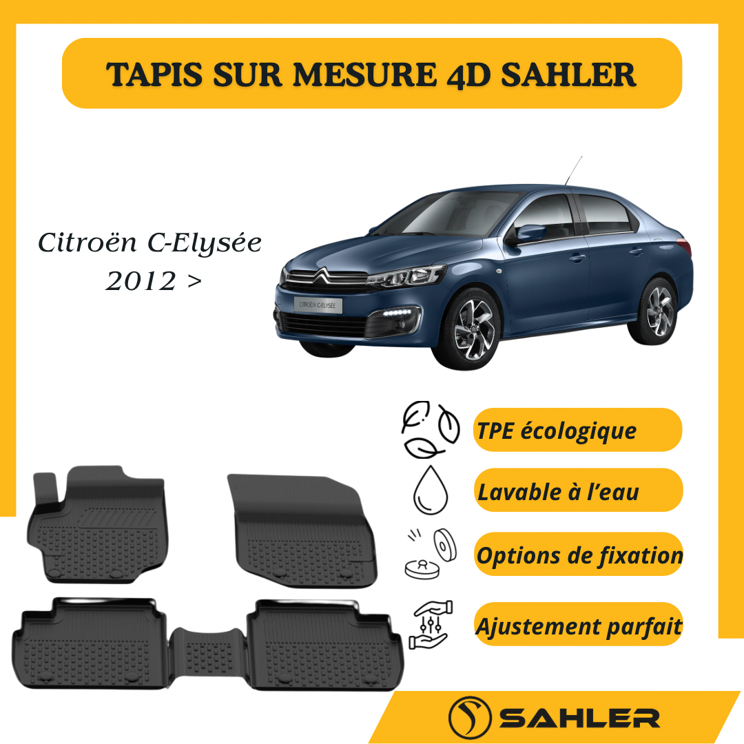 Tapis sur mesure 4D Citroën C-Elysée 2012 >