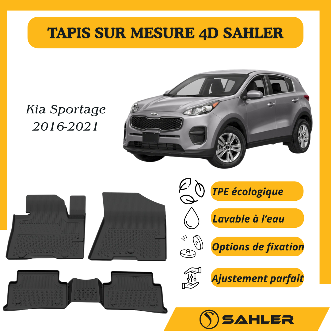 Tapis sur mesure 4D Kia Sportage 2016-2021