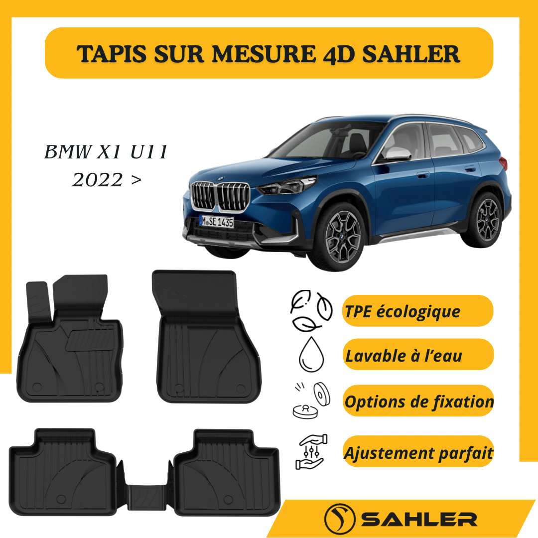 Tapis sur mesure 4D Extra Premium Bmw X1 U11 2022 >