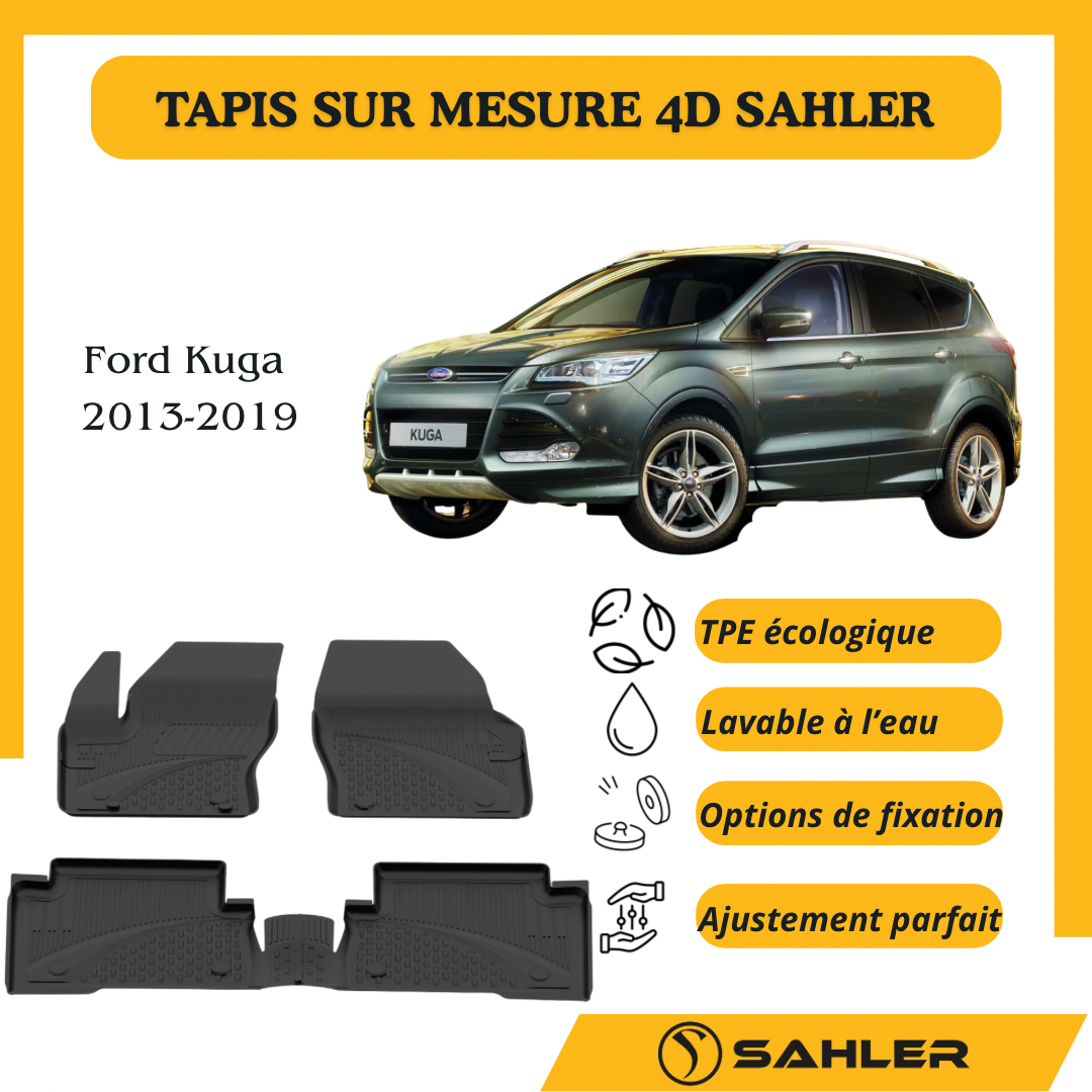 Tapis sur mesure 4D Ford Kuga 2013-2019