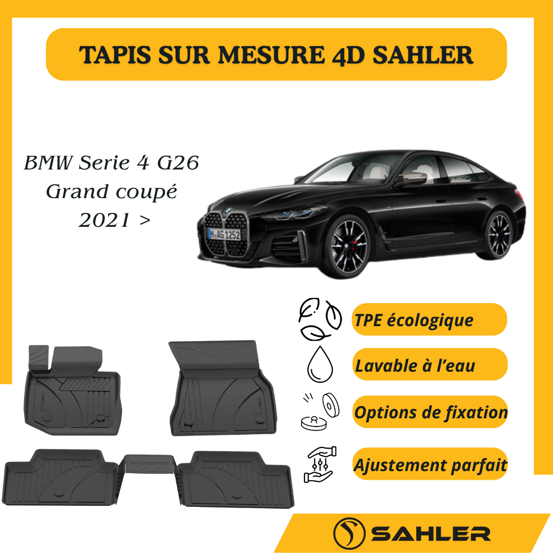 Tapis Sur Mesure 4D Premium BMW Serie 4 G26 2021 >