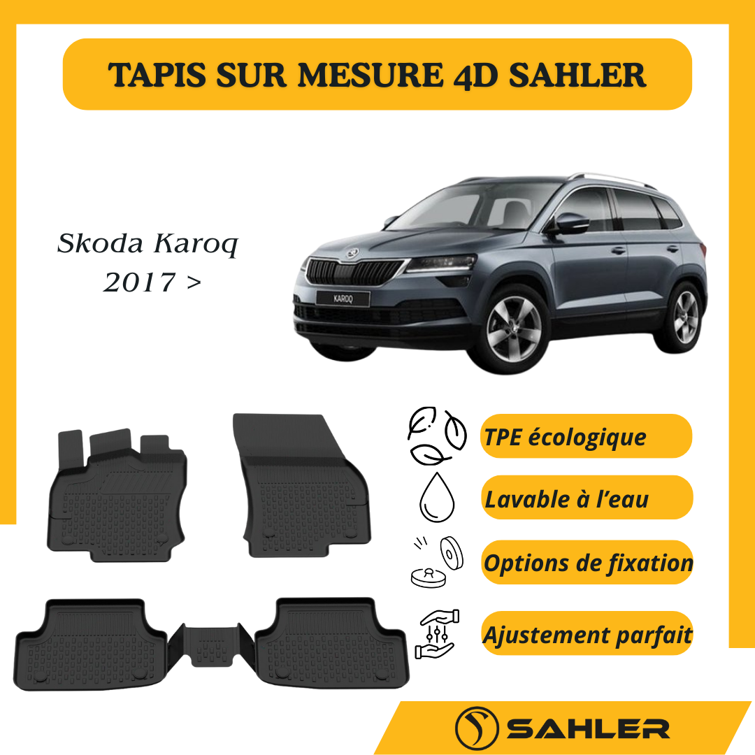 Tapis Sur Mesure 4D Skoda Karoq 2017 >