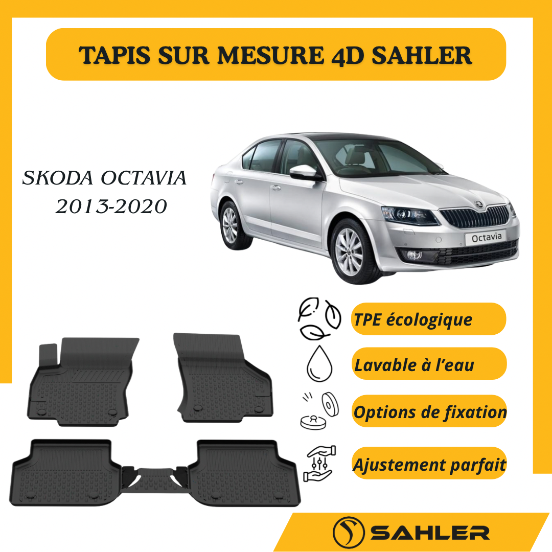Tapis Sur Mesure 4D Skoda Octavia 2013-2020