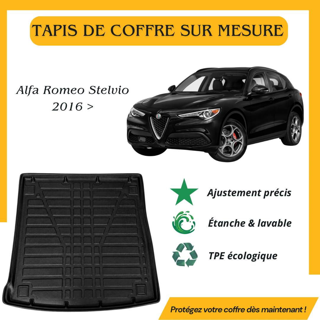 Tapis de coffre 4D Alfa Romeo Stelvio 2016 >