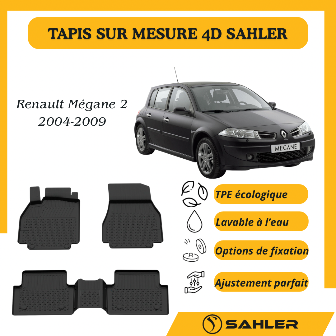 TAPIS Sur Mesure 4D Renault Mégane 2 2004-2009