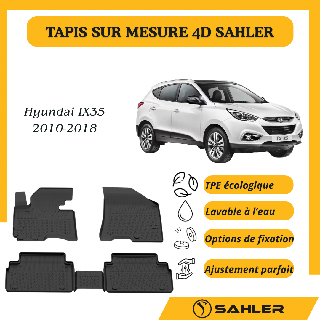 Tapis sur mesure 4D Hyundai IX35 2010-2018