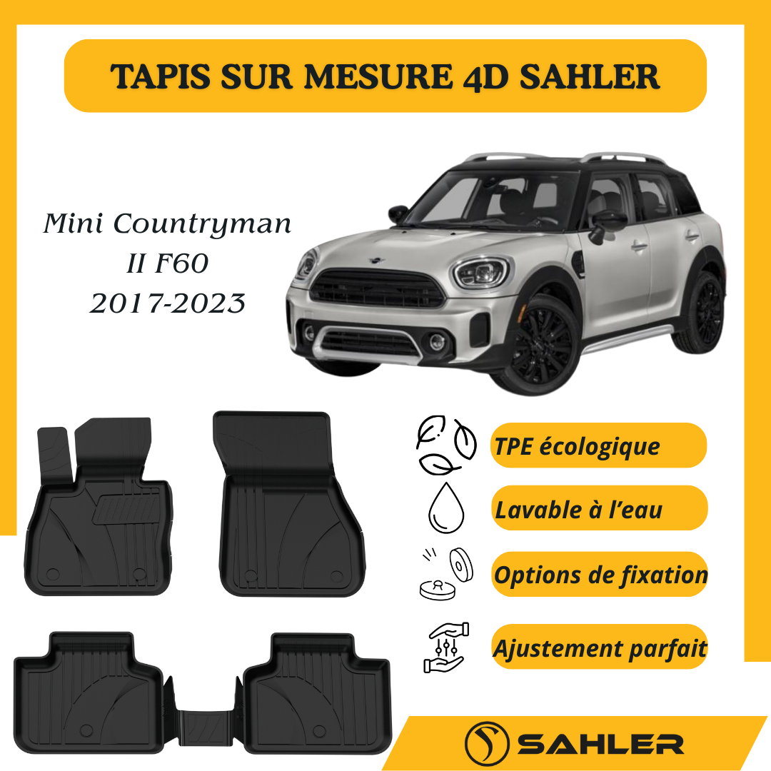 Tapis Sur Mesure 4D Mini Countryman II F60 2017-2023