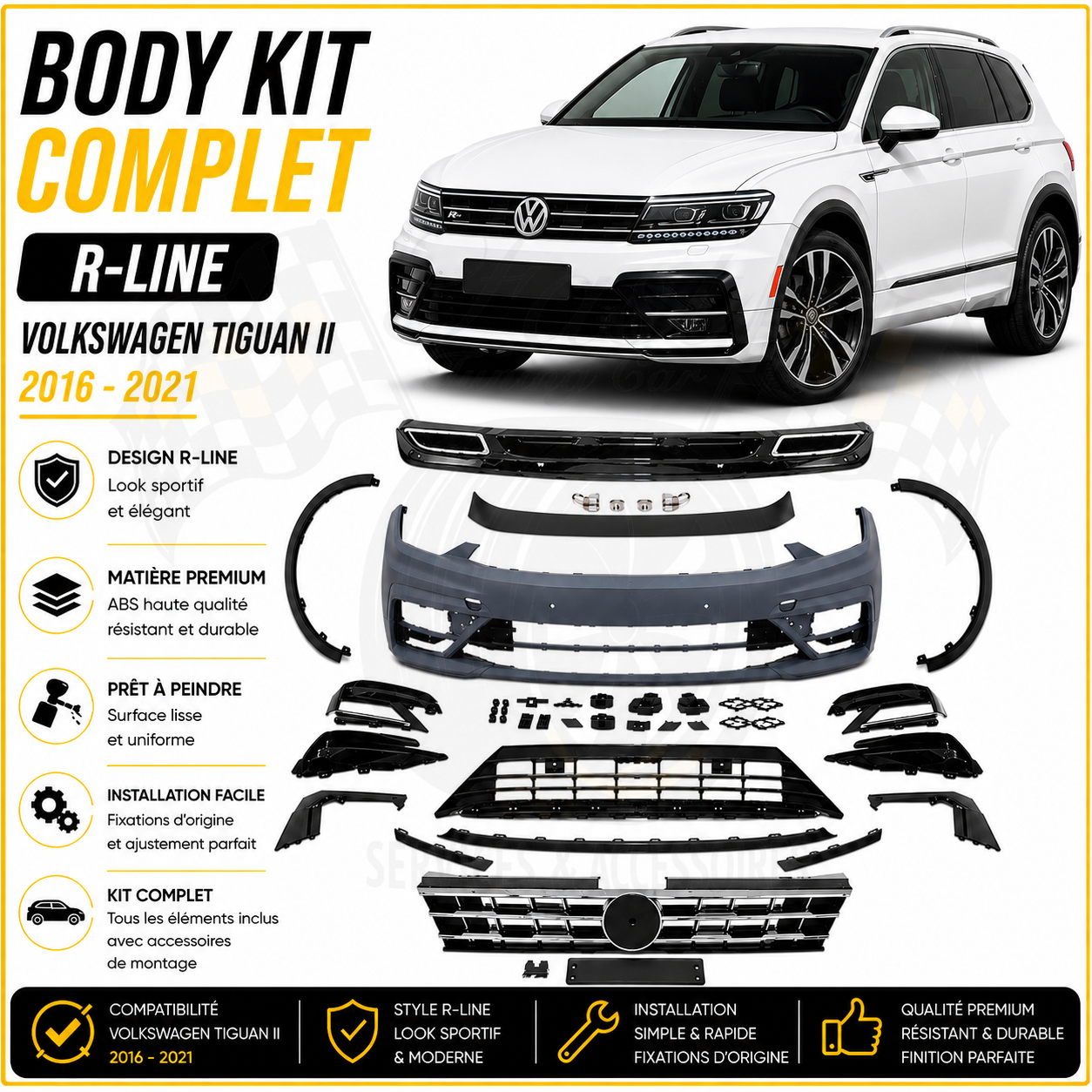 Body Kit Complet Volkswagen Tiguan II R-Line 2016-2021