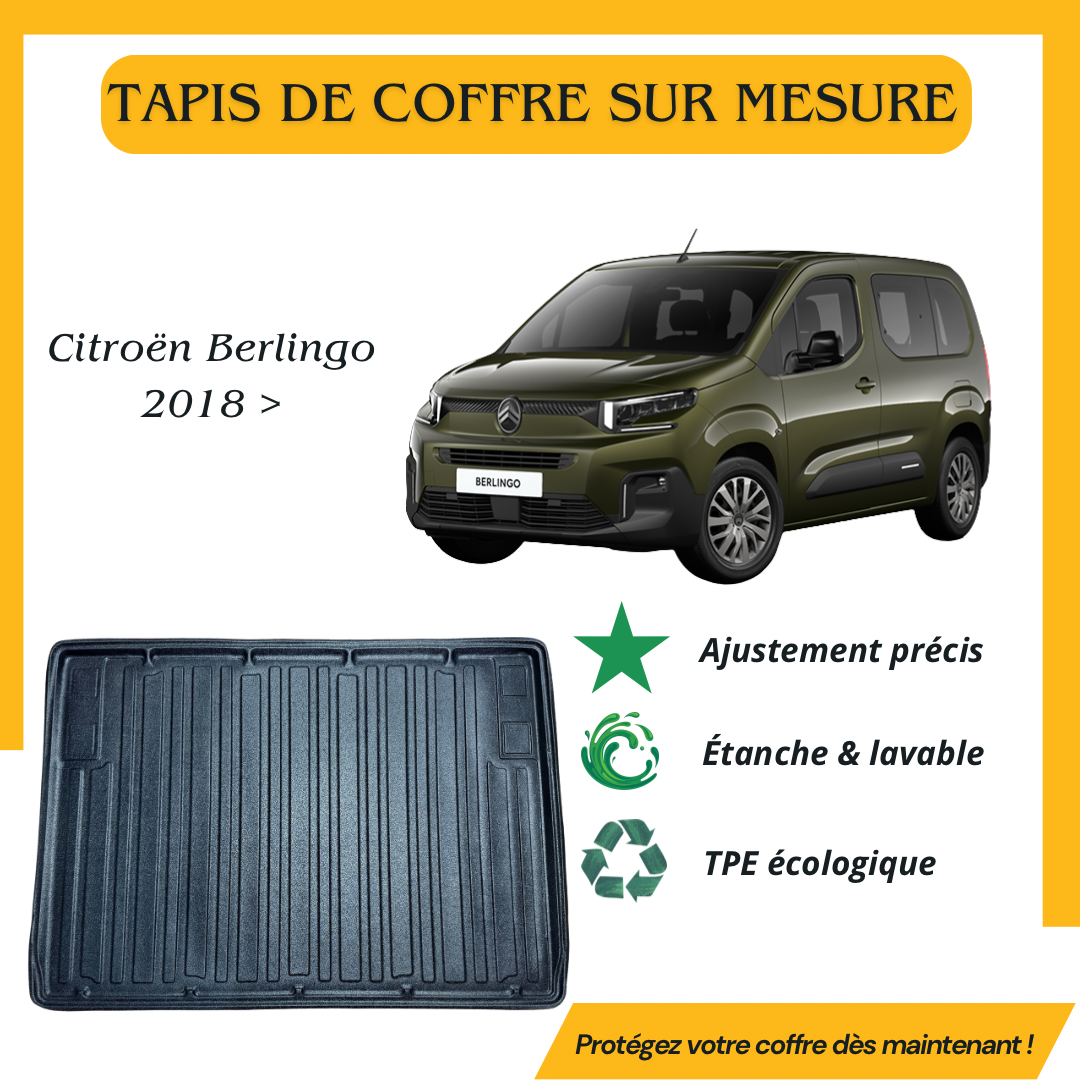 Tapis de coffre 4D Citroën Berlingo 2018 >