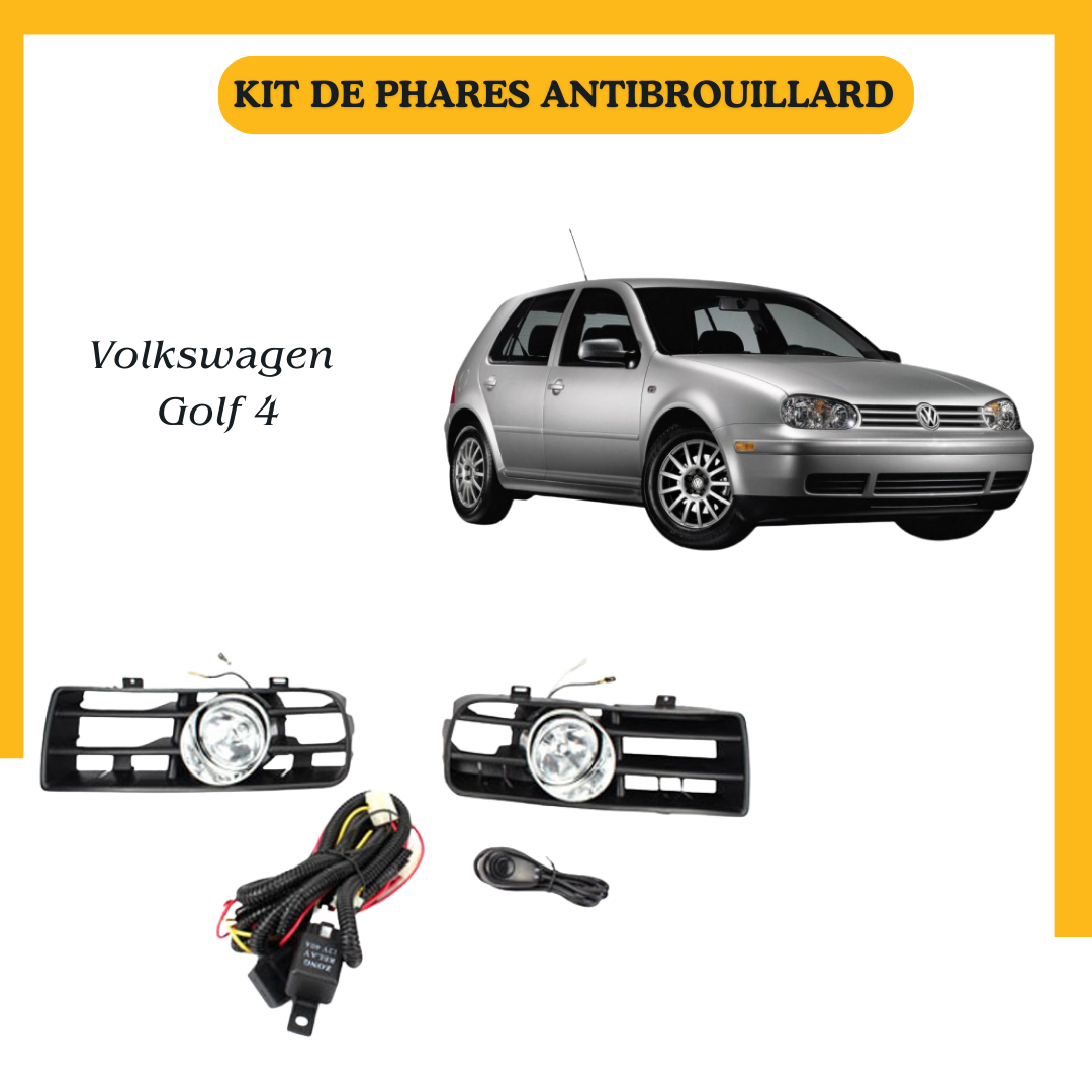 Kit de Phares Antibrouillard Complet Volkswagen Golf 4