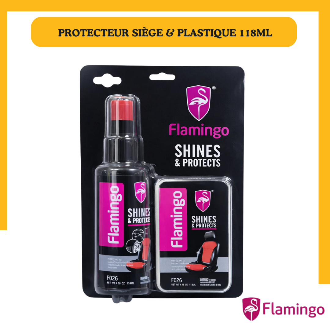 Rénovateur Plastique & Tableau de Bord Flamingo 118ML – Shines & Protects