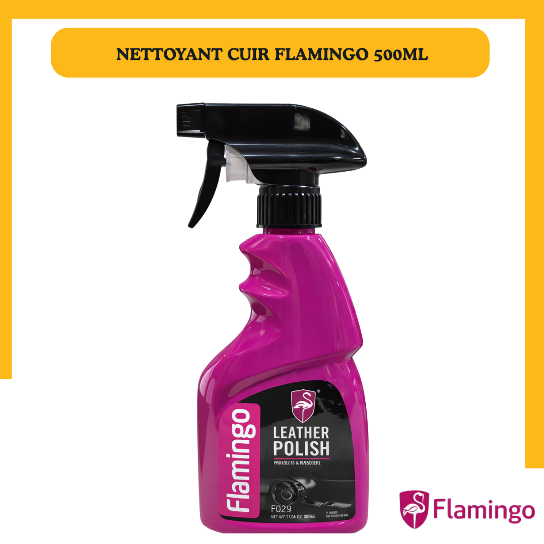 Flamingo Leather Polish 500ML – Nettoyant et Protecteur pour Cuir