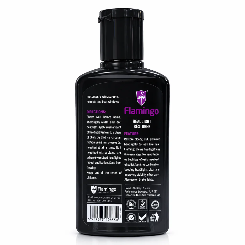 Flamingo Headlight Restorer 300ML – Rénovateur de Phares Anti-Jaunissement